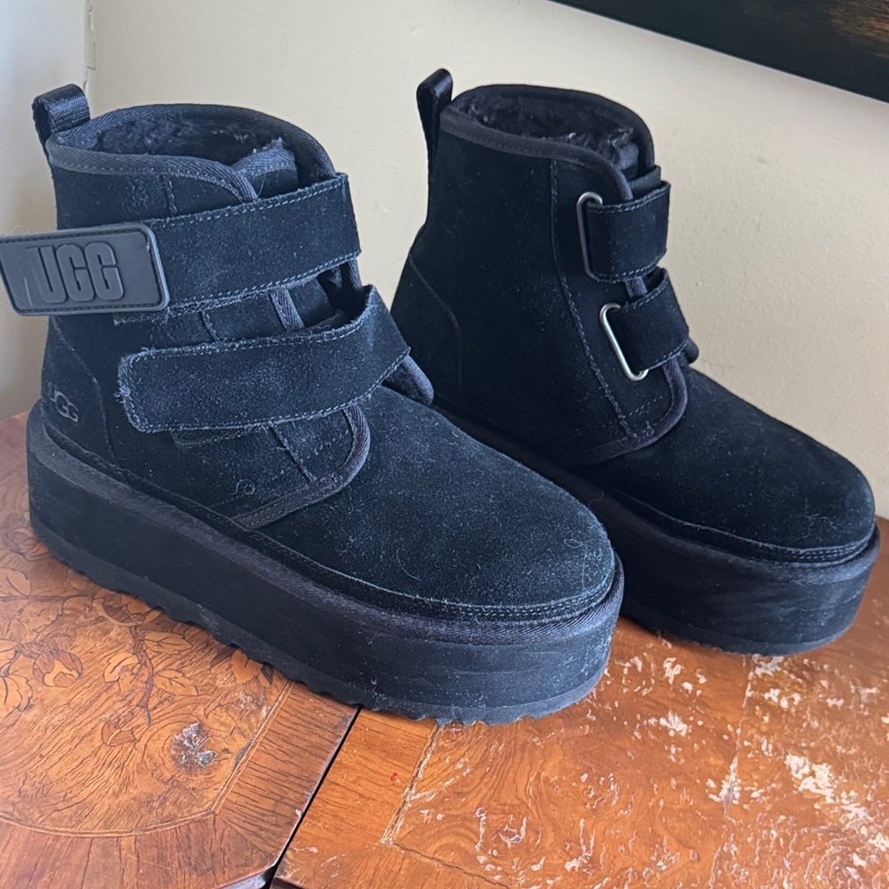 UGG Black Platform Boots